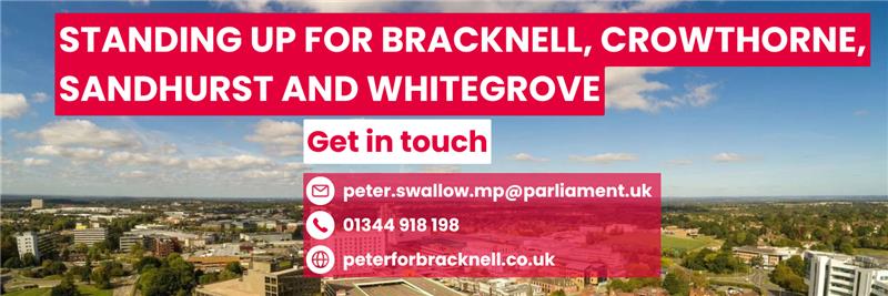 Peter Swallow MP banner