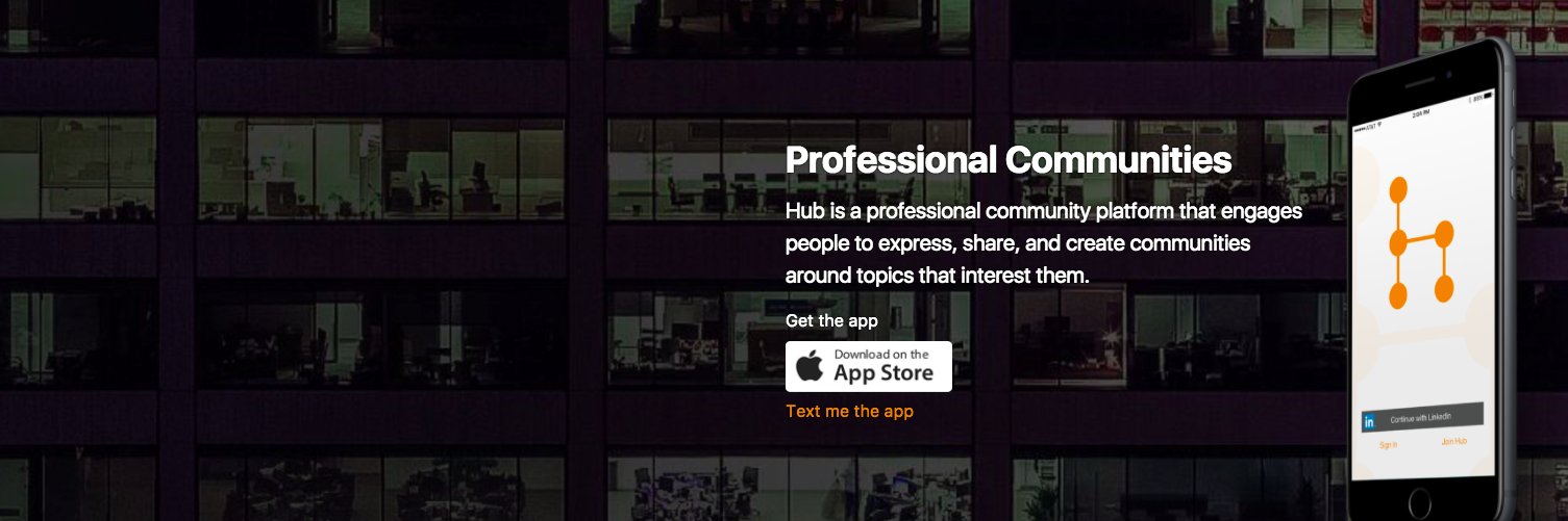 Hub - Your Community banner