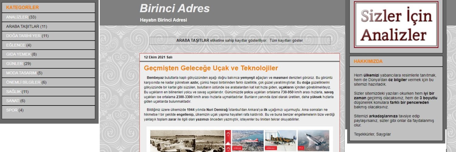 birinciadrescom's profile banner image