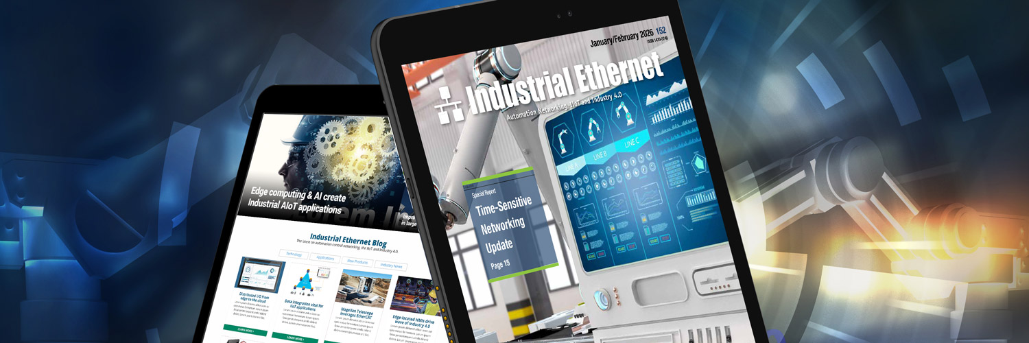 Industrial Ethernet magazine & blog banner