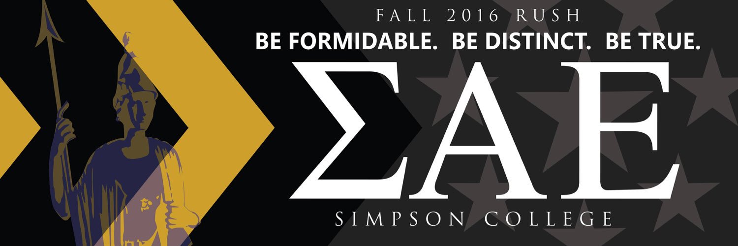 Simpson College ΣAE banner