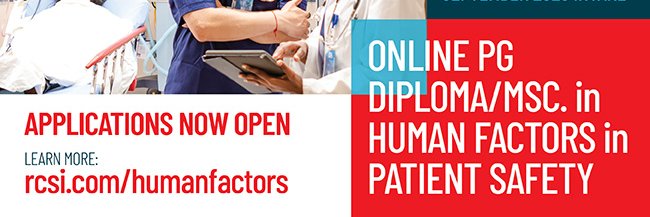 Human Factors in Patient Safety's banner