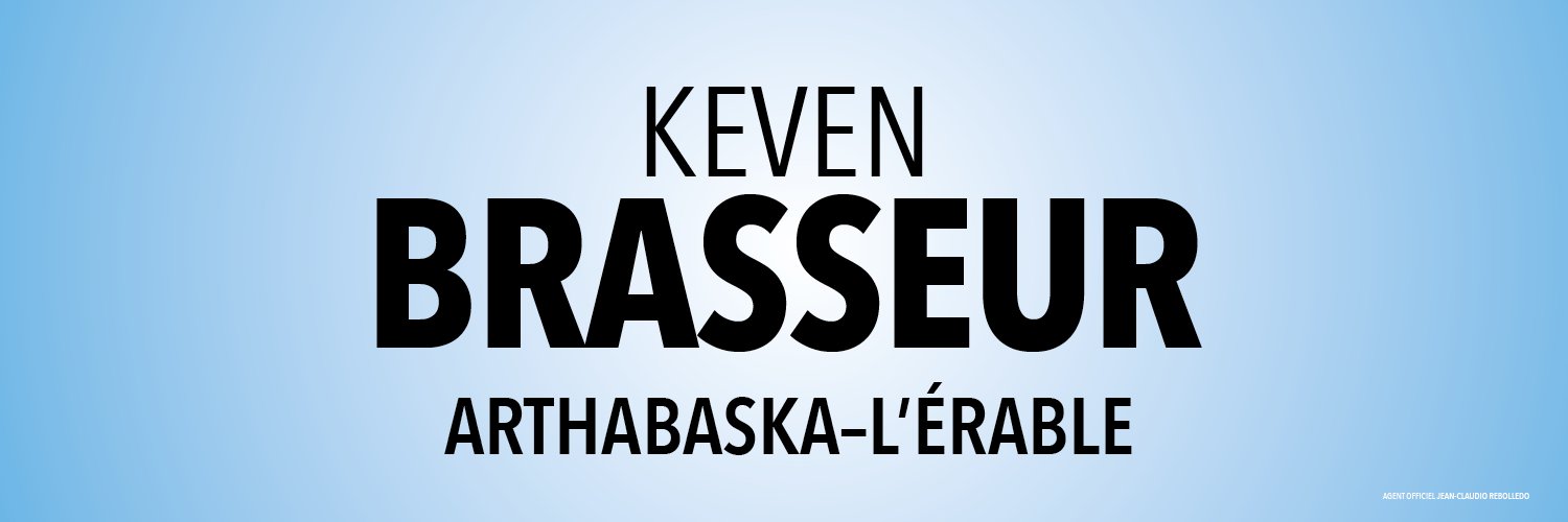 Keven Brasseur, candidat dans Arthabaska-L'Érable's banner