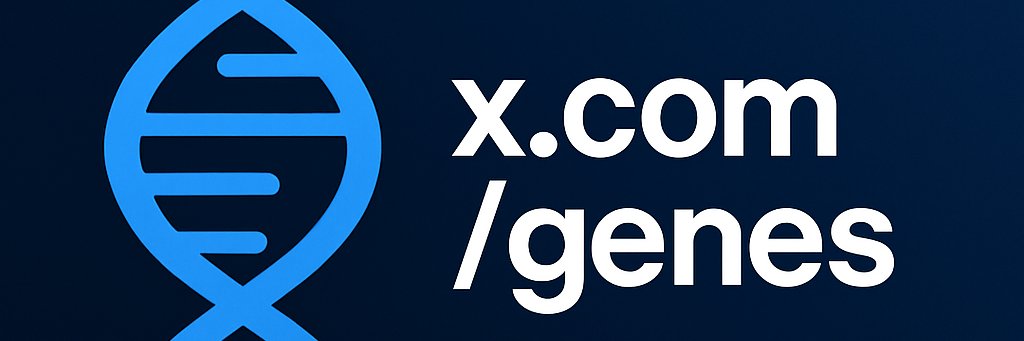 Twitter banner for @Genes