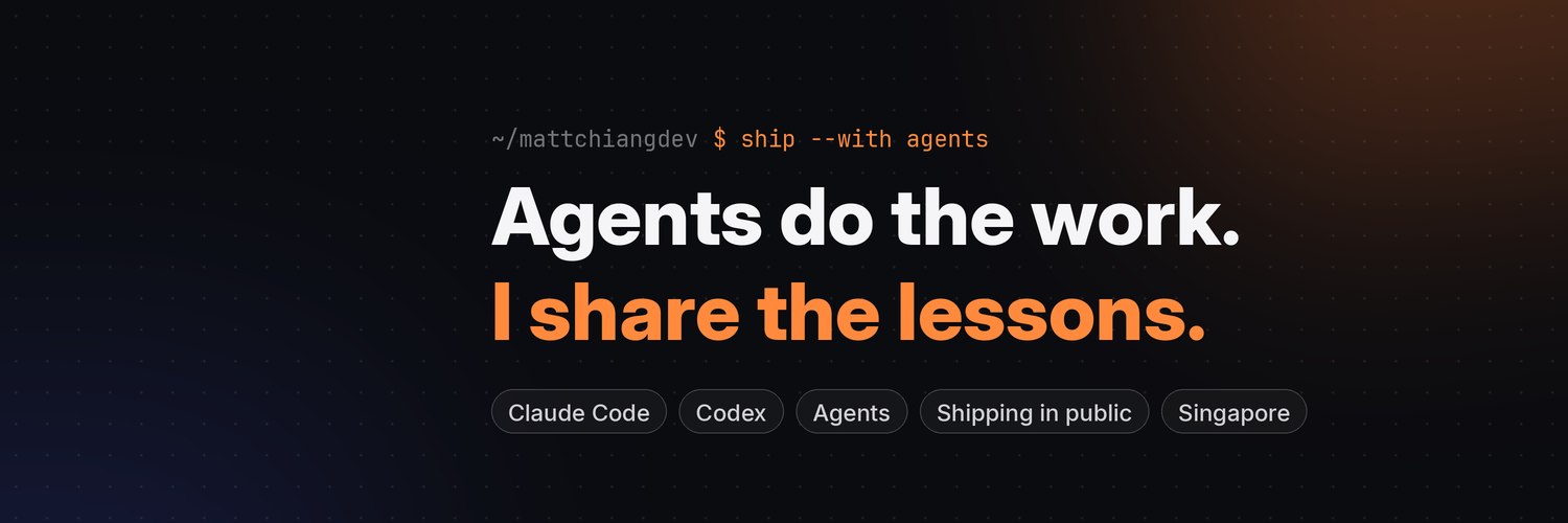mattchiangdev's profile banner image