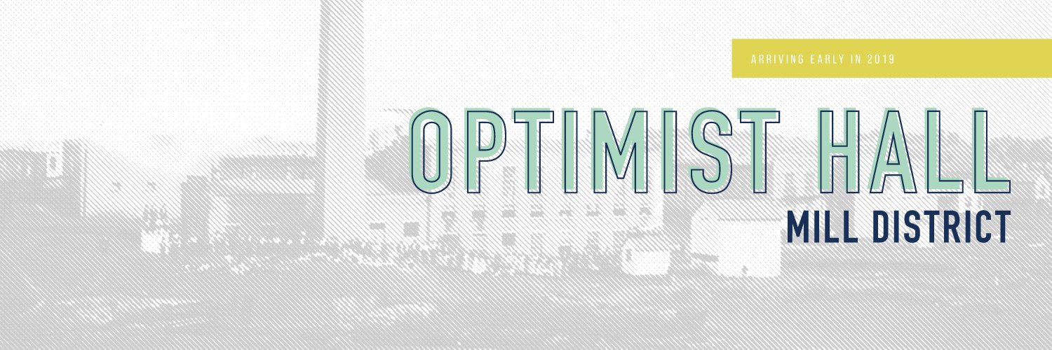 Optimist Hall banner