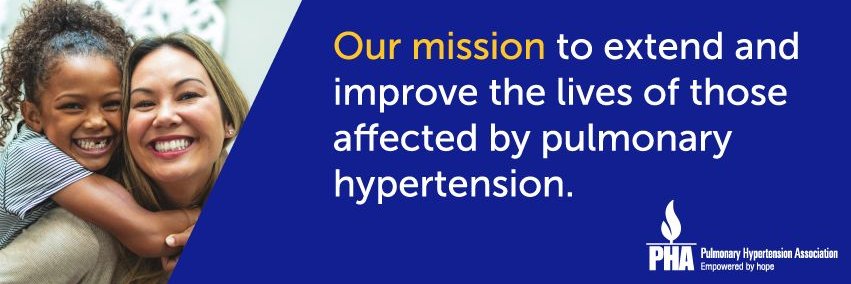 The Pulmonary Hypertension Association's banner