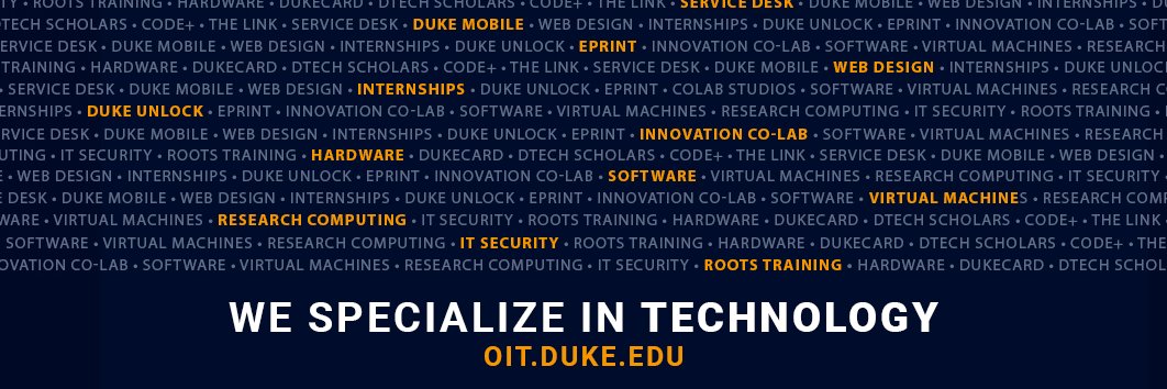 Duke Office of Information Technology banner