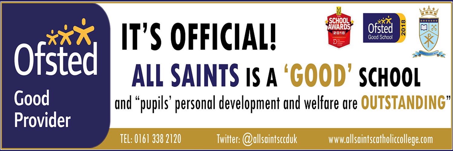 All Saints English banner