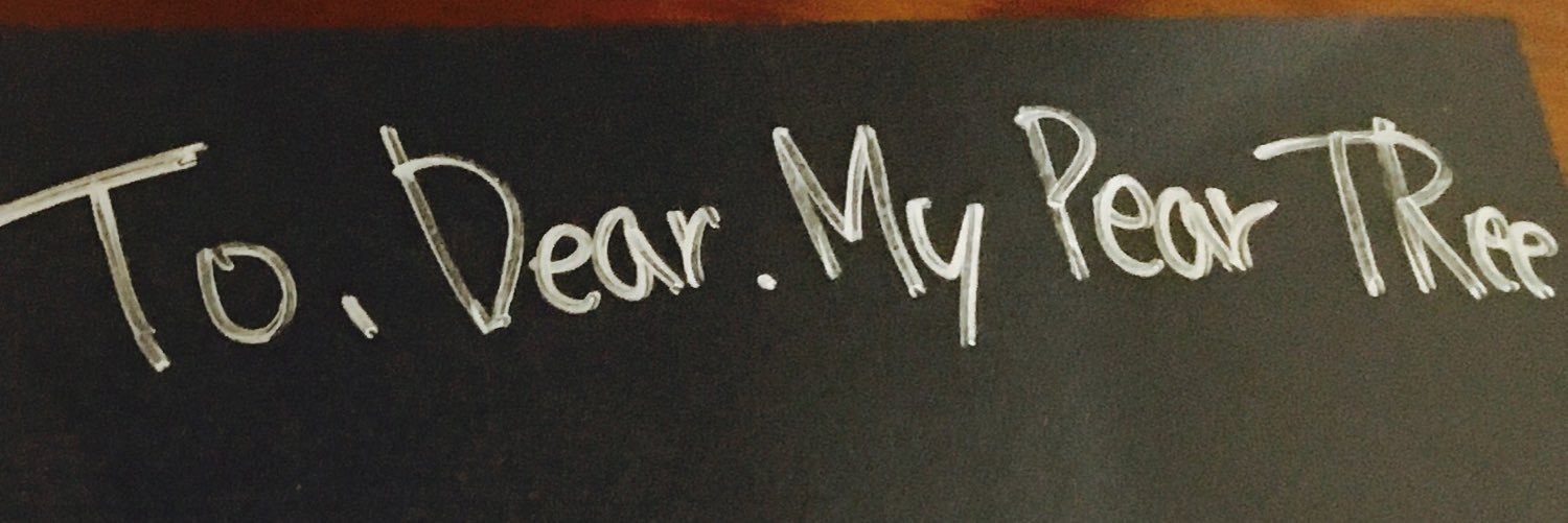 Dear. My Pear TRee banner
