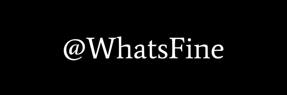 whatsfine's profile banner image