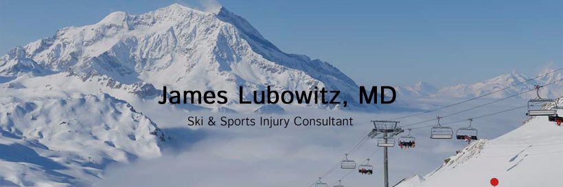 James Lubowitz, MD banner