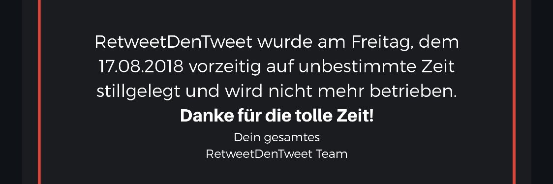 Retweet, wenn... banner