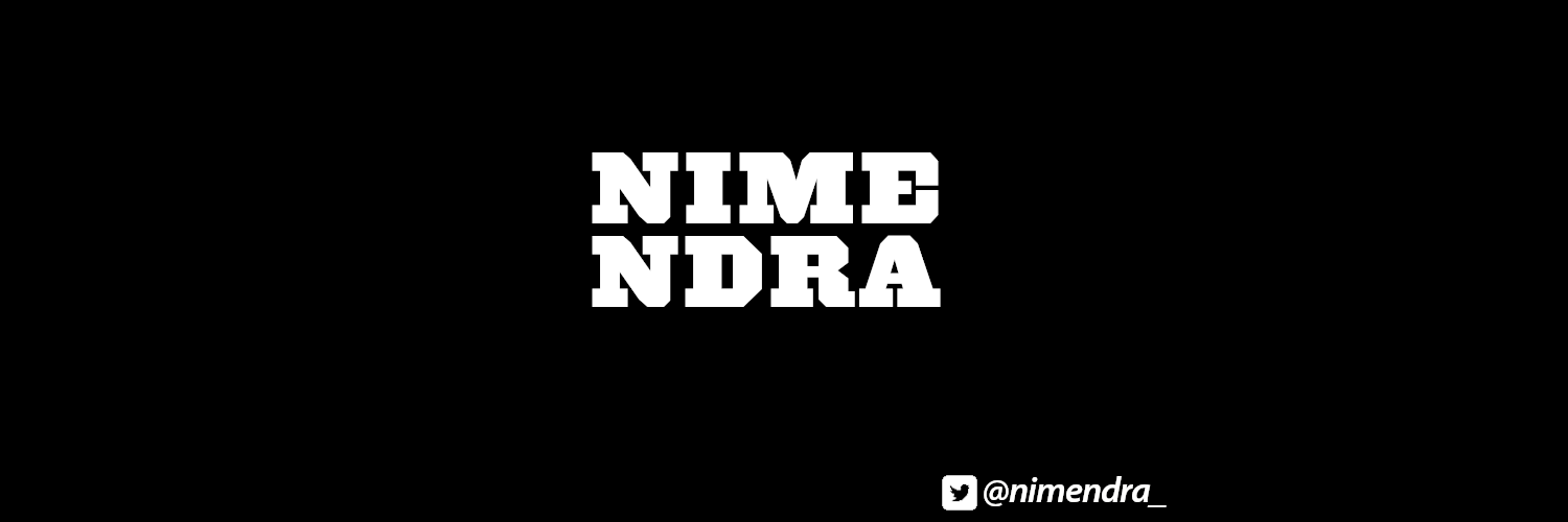 NIMENDRA 𝕏 banner