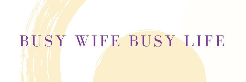 Busy Wife Busy Life banner