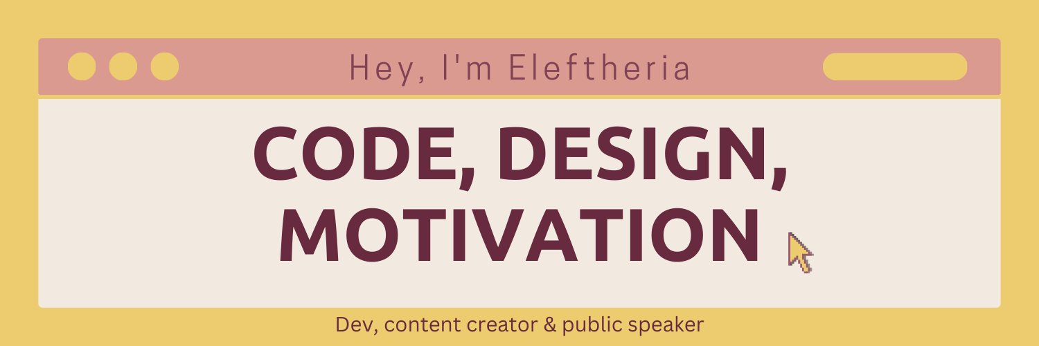 Eleftheria Batsou's banner