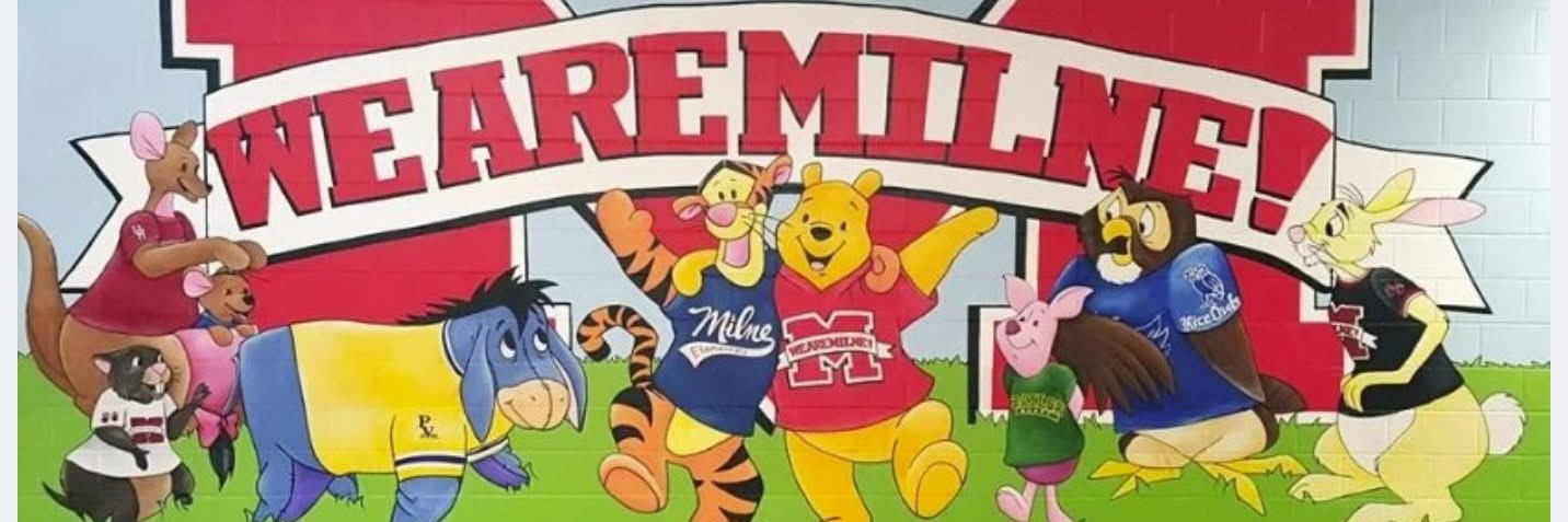 A. A. Milne ES HISD banner