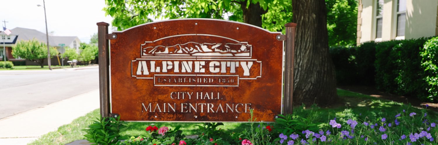 Alpine City Utah banner