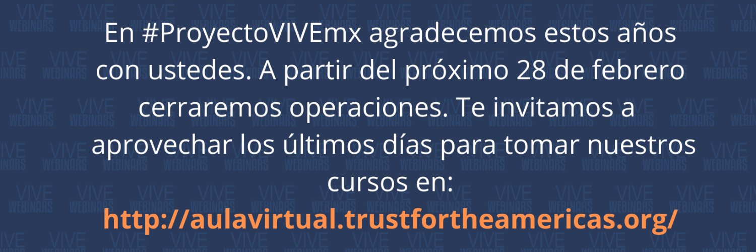 Proyecto VIVE mx banner