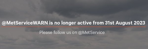 MetServiceWARN Profile Banner