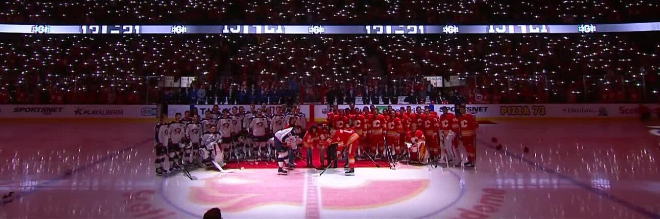 C of Red Central's banner