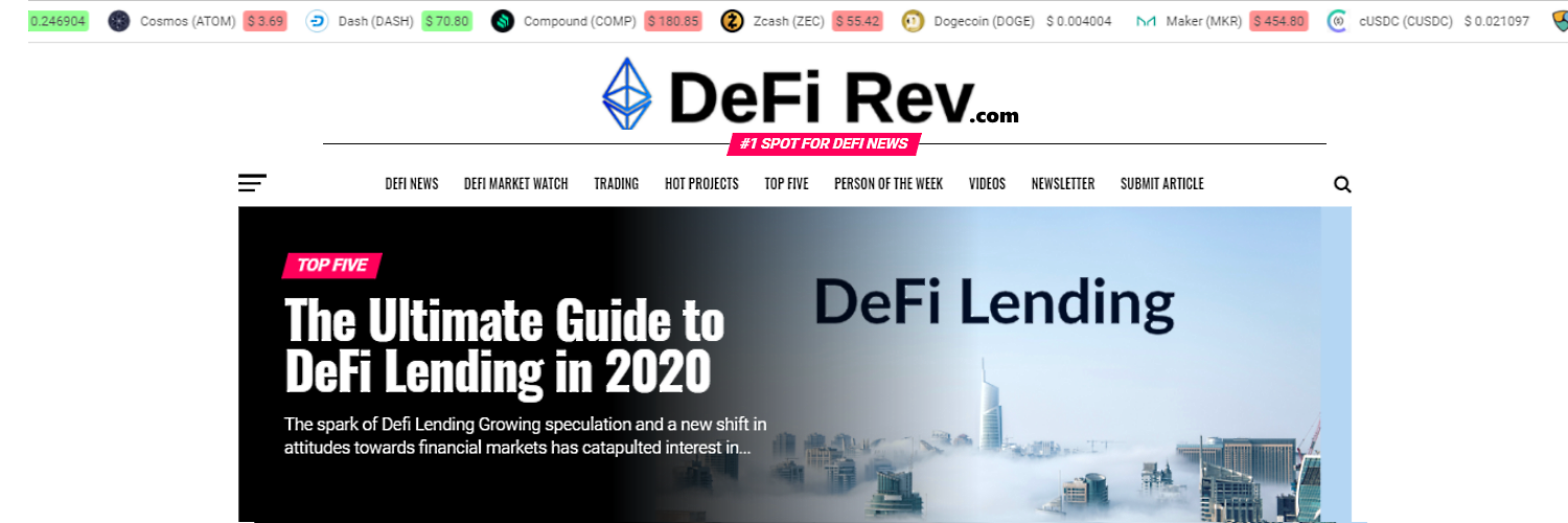 DeFiRev.com banner