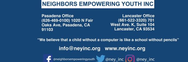 Neighbors Empowering Youth (NEY) Profile Banner