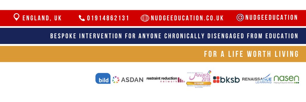 Nudge Education 💙💙🎓🎓 banner