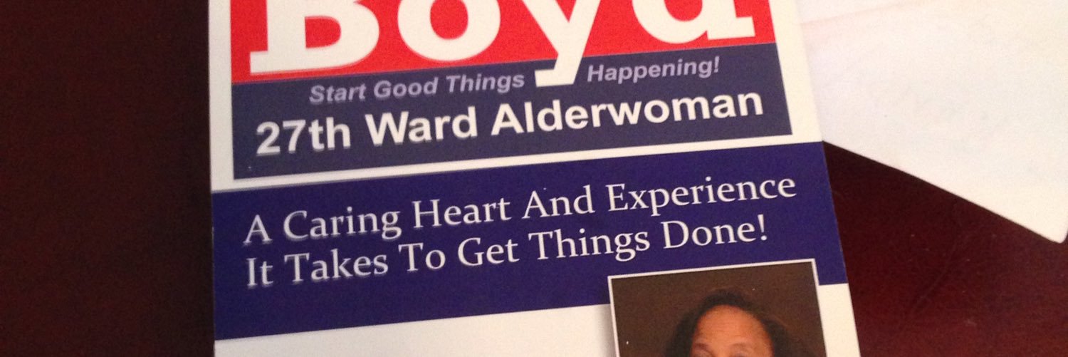 27th Ward Pam Boyd banner