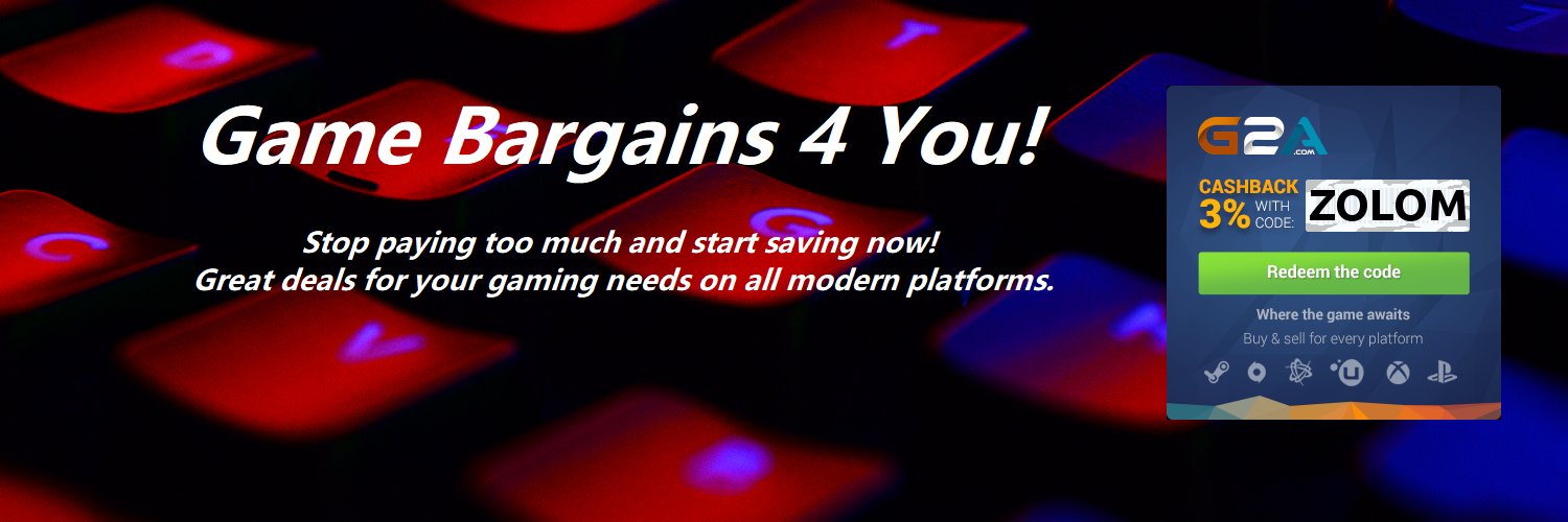Game Bargains 4 You! banner