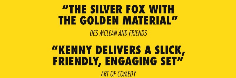 Comedy Kenny Sinclair banner