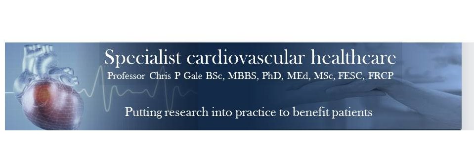 Prof Chris P Gale's banner