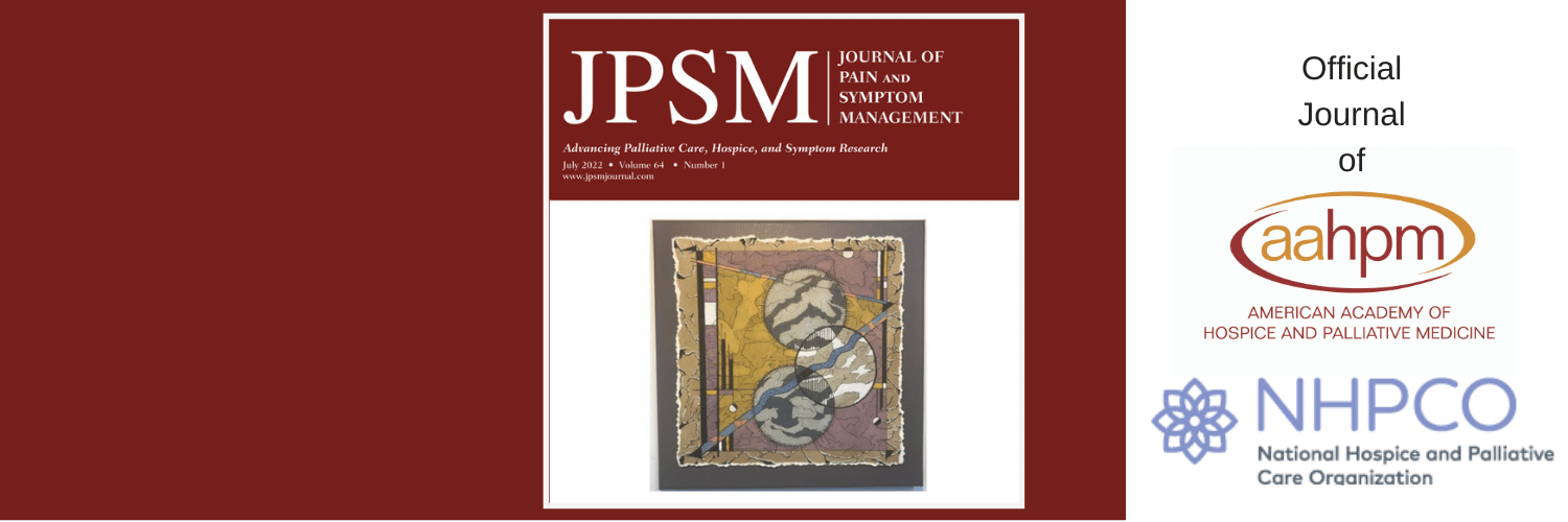 Journal of Pain and Symptom Management (JPSM) banner