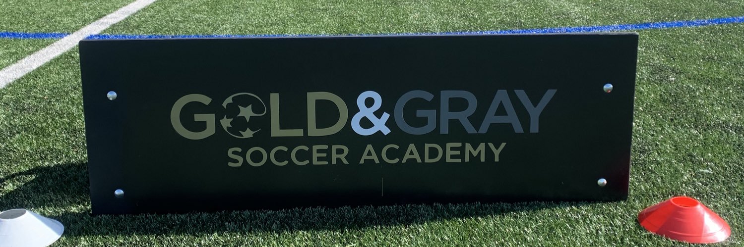 Gold & Gray Soccer Academy banner