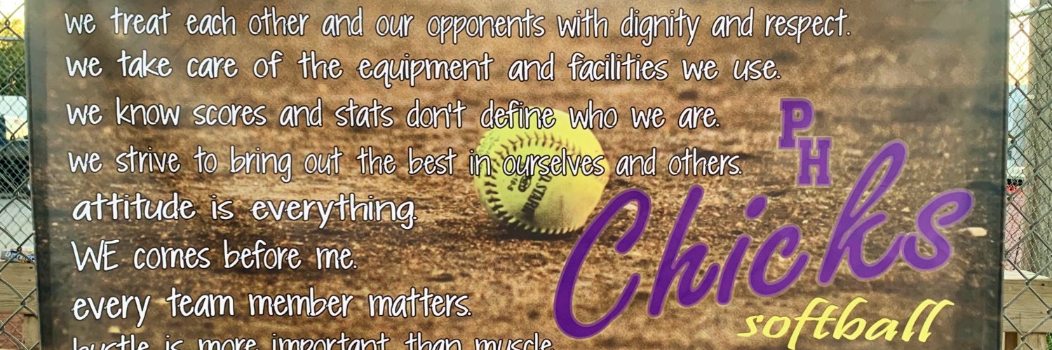 Pleasant Hill Chicks Softball banner