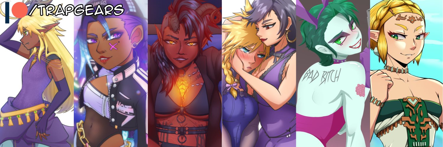 Trapgears | Artist 🔞| 🇵🇷 | 🏳️‍⚧️ | Vtuber banner