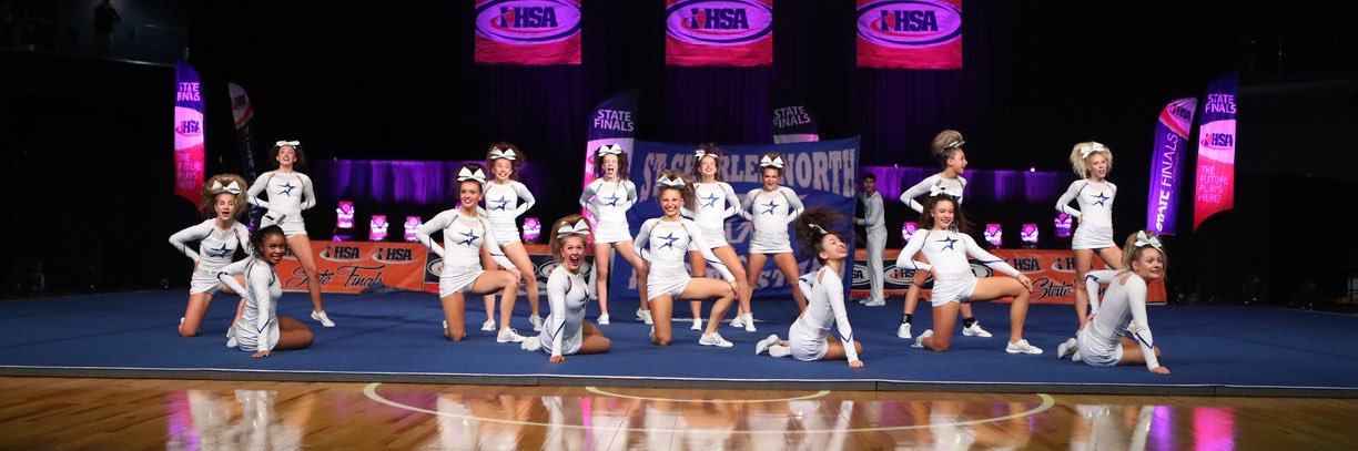 St. Charles North Cheerleading banner