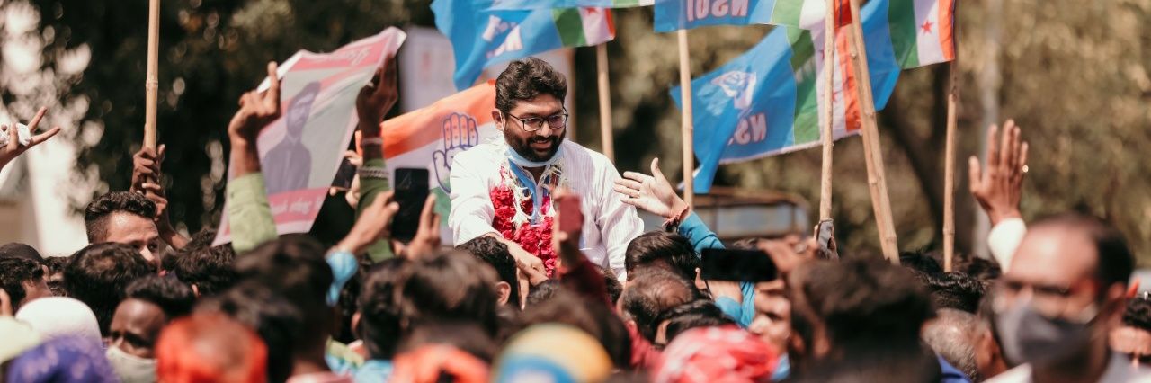 Jignesh Mevani's banner