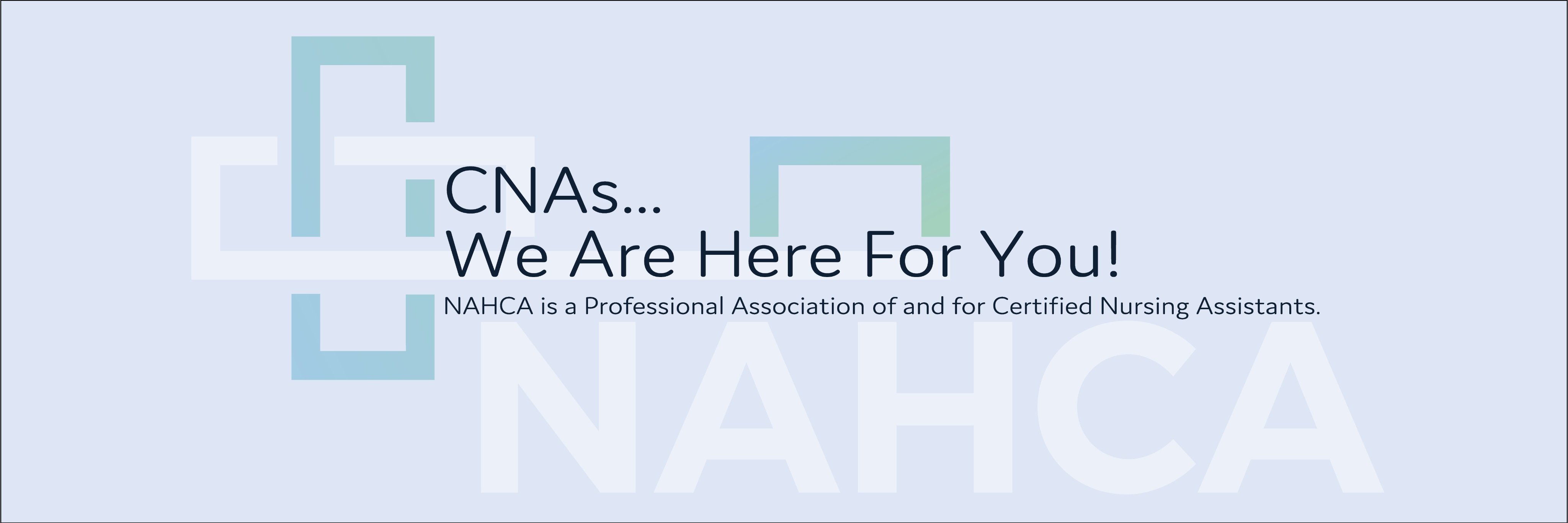 National Association of Health Care Assistants banner