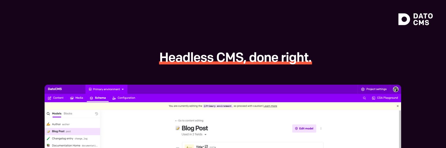 DatoCMS banner