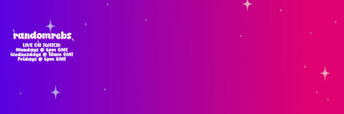 Rebs ✨️ 🔜 Twitch Meetup MCR banner