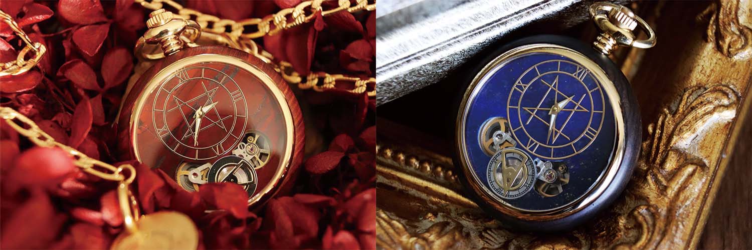NOZ natural timepieces made of wood and stone banner