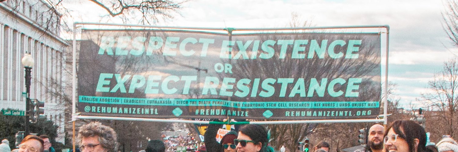 Rehumanize International banner