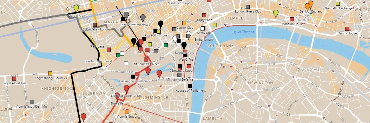 James Bond Maps & Things banner