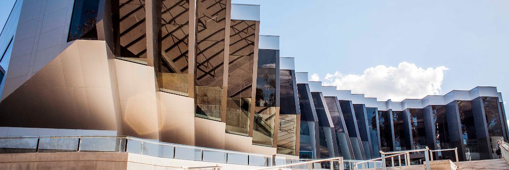 John Curtin School of Medical Research, ANU's banner