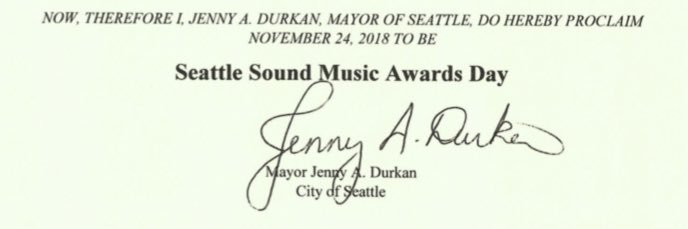 Seattle Sound Music Awards 🏆 banner