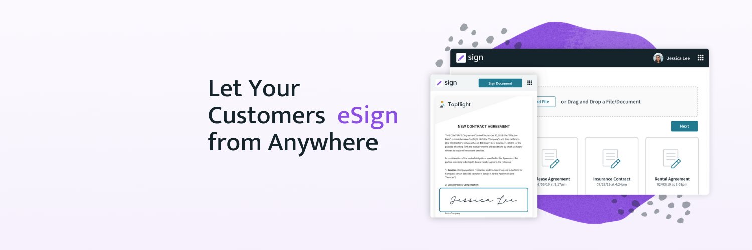 Formstack Sign (formerly InsureSign) banner