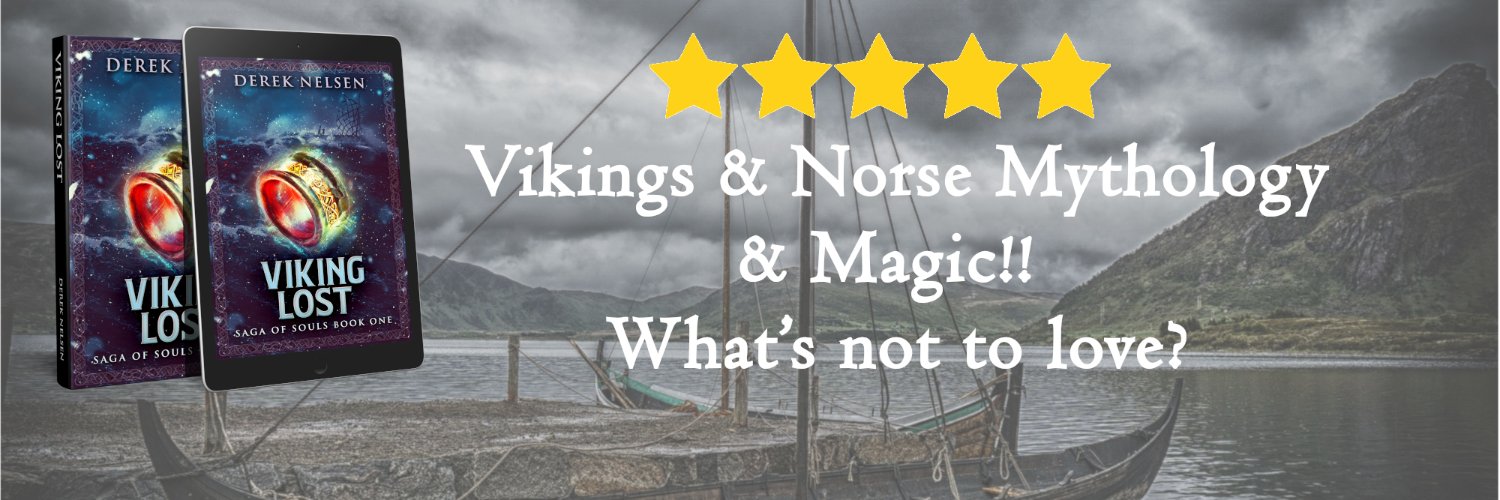Derek Nelsen - Author of Viking Lost-Epic Fantasy banner