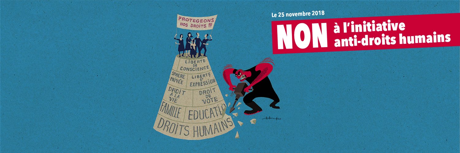 Comité romand: NON initiative anti-droits humains banner