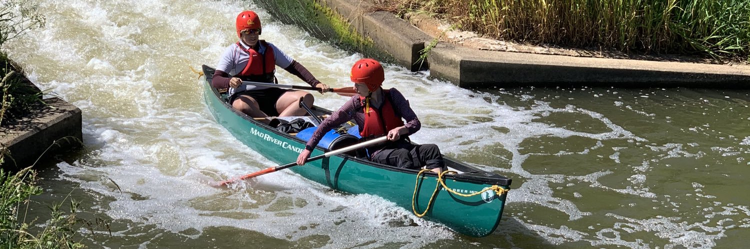 Mark does DofE Canoeing banner